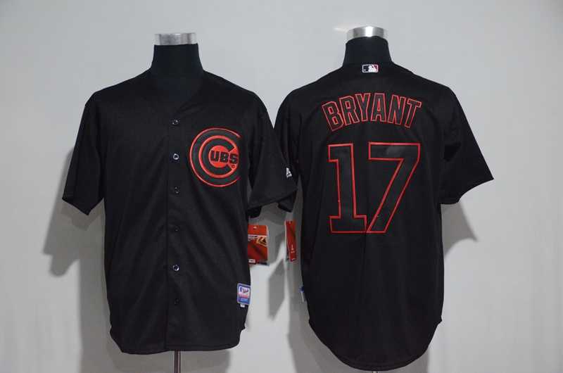 Chicago Cubs #17 Kris Bryant Black Fashion Cool Base Stitched Jersey,We sell and wholesale Chicago Cubs #17 Kris Bryant Black Fashion Cool Base Stitched Jersey on line form chian!